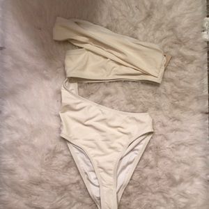 Forever21 Ribbed Off The Shoulder One Piece